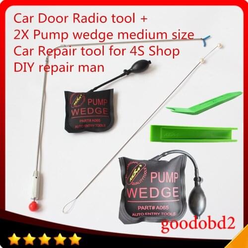 6Pc/set Car Hooks Auto Quick Tool with 2x klom pump wedge +Panel for Car Repair Tools / Repair Shop / Automotive Body Repair man