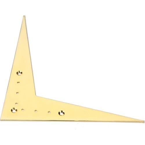 6-string Vee Flying V-Style Guitar Bridge Tailpiece Compatible For Flying V Guitar Parts Accessories (Gold)