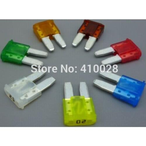 700PCS 8mm mini auto blade fuse 5A 7.5A 10A 15A 20A 25A 30A for mondeo for ford