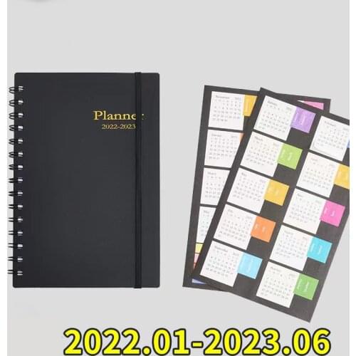 English Daily Weekly Monthly Planner Agenda Notebook SketchbookGoals Habit Schedules 2021 2022 Notepad Office School Supplies