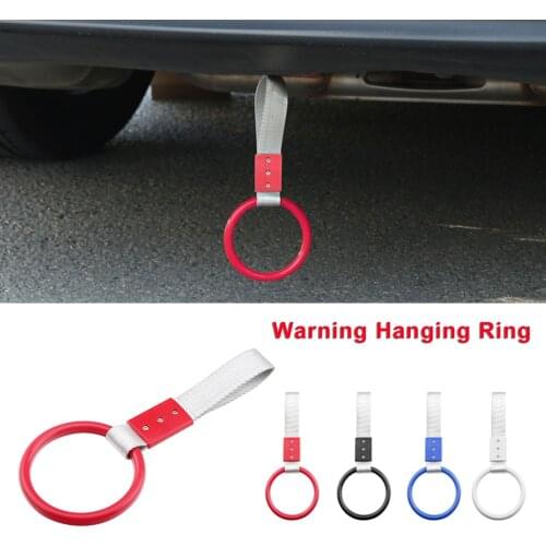 Car Interior Pull Ring Handle Strap Subway Train Bus Handle Strap Charm Auto Rear Bumper Warning Loop