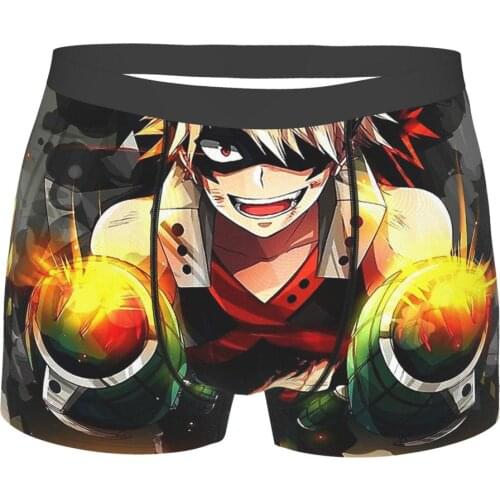Boku No Hero Academia Cool My Hero Academia Deku One for All Underpants Homme Panties Man Underwear Print Shorts Boxer Briefs
