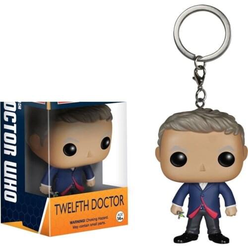 Funko Doctor Who 12th Doctor action Figure Twelfth Doctor Anime Gift Toy Keychain Collection Toys for children with retail box