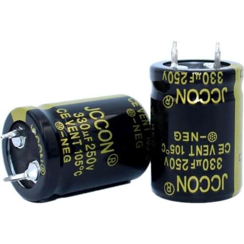 JCCON Thick-foot Electrolytic Capacitor 250v330uf Volume 22x30 Inverter Power