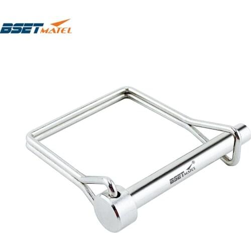 Stainless steel 316 Square Shaft Locking Lock Pin Safety Coupler Pin Retainer Farm Trailers Wagons Lawn Garden Auto Car Trailer