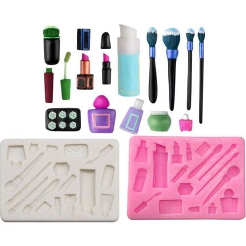 Makeup Tools Lipstick Silicone Cake Molds For Baking Chocolate Candy Molds 3D Craft Cupcake Fondant Cake Decorating Tools