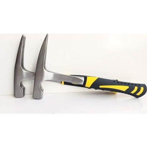 Mason Hammer Archaeological Hammer for Geology, Geology and Mineral Exploration Plastic Coated Fire Rescue Blasting Hammer