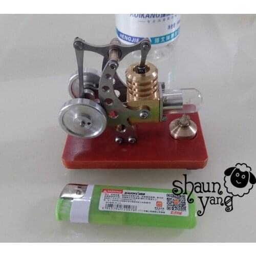 Cool !Miniature Stirling EngineSmall BOSS' Generator Model Hobby Educational Toy Kits