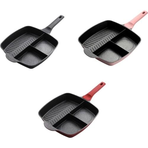Aluminum Material GeneraI Pan Cookware 3 Colors Frying Pan Wok Non-stick Pans