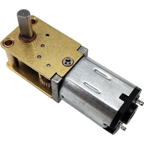 N20 Micro DC Geared Motor 3V 6V 12V Metal Gears Low Speed 15/30/60/63/120RPM Reversed Adjustable Speed For DIY Smart Robot Toys