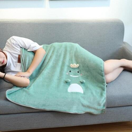 Blanket Warm Adorable Animal Shape Cartoon Soft Flannel Children Blanket Pet Blanket for Home