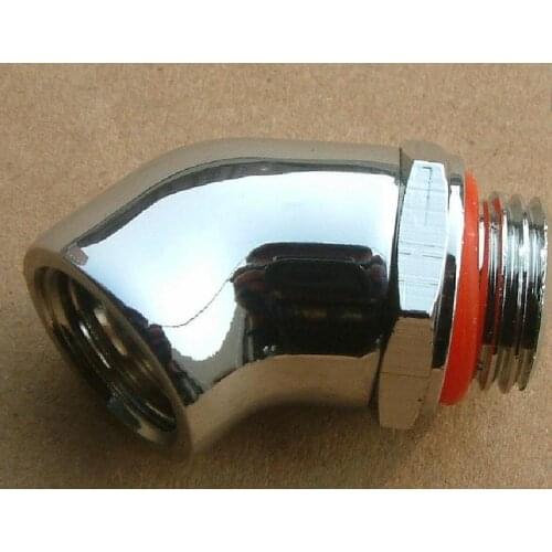 G 1/4" Adapter Rotate 45 Degrees Elbow for water cooling cooler