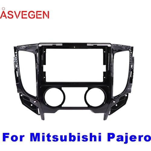 Asvegen Car RadioFrame For Mitsubishi Pajero Car Dvd Frame Install Panel Dash Mount Installation Dashboard