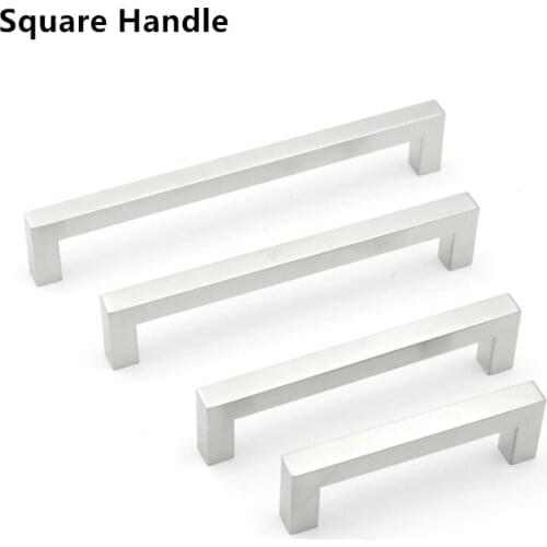 Kichen Cabinet Drawer Handles Knobs Brushed Nickel 2"~11.3"Bathroom Cabinet Door Handles Furniture Office Desk Drawer Pulls