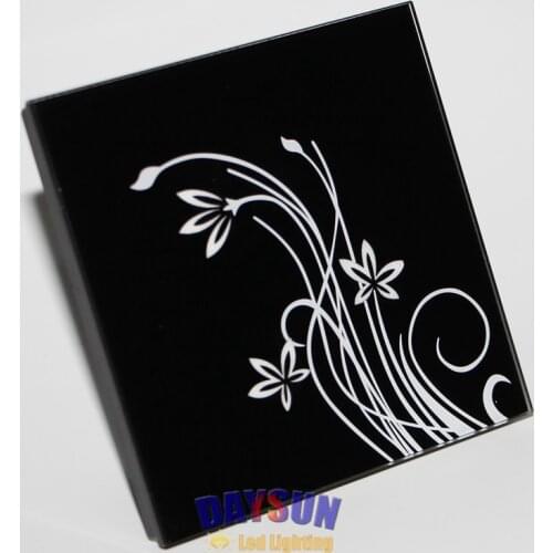 Smart Home Touch Switch 3gangs 2 Ways Luxury Black Crystal Glass Touch Screen Wall Switch 86 Style High-end Hotel Light Switch