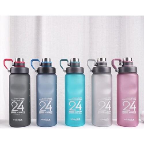 GYM Water Bottle 1000ml Sport Bottle Portable Outdoor Water Bottle Bpa Free Space Bottles Brand Plastic with Lid Direct Drinking