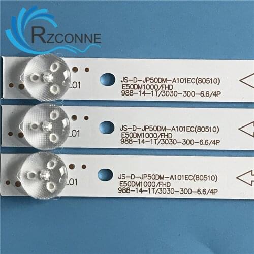 LED Backlight strip 10 lamp For BBK 50LEM-1043\FTS2C D50-M30 v500dj6-qe1 JS-D-JP50DM-A101EC (80510) 101EC 6V/leds