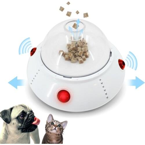 Smart Toy Cat Feeder Automatic Dog Feeder Dog Electric Dry Food Dispenser Cat Toys Launcher Automatic Throwing Cats Dogs Snacks