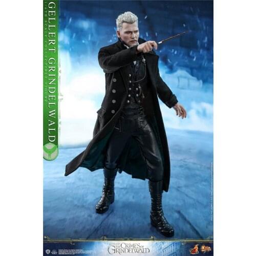In Stock Scale 16th HotToys Johnny Depp Black Long Coat Tops For Usual 12inch Doll Action Accessories