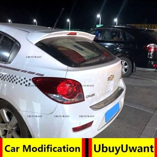 High Quality ABS Plastic Spoiler Primer Color Car Tail Wing Rear Trunk Spoiler For Chevrolet Cruze HATCHBACK 2010-2013