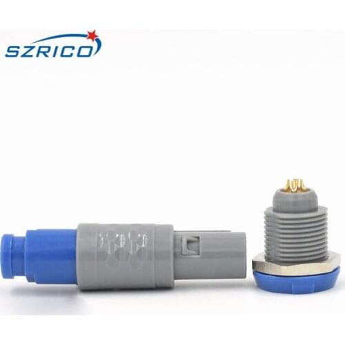 1P M14 2 3 4 5 6 7 8 9 10 14 Pin PAG plug and Socket PCB wire Connector for Medical