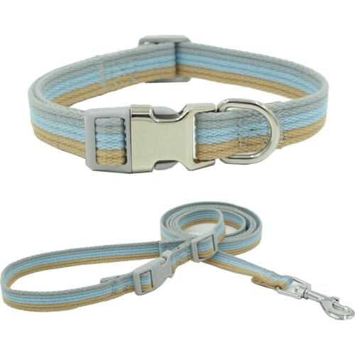 Pet 3-color Comfortable Collar Adjustable Bust Dog Collars And Leash Set Dog Tracking Leash Small Medium Large Dog Collars