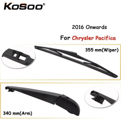 KOSOO Auto Rear Car Wiper Blade For Chrysler Pacifica,355mm 2016 Onwards Rear Window Windshield Wiper Blades Arm,Car Accessories