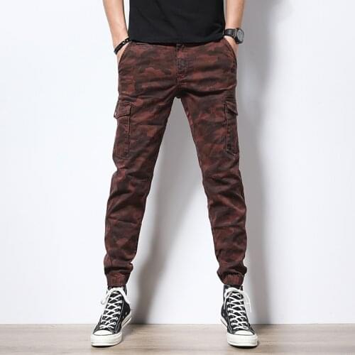 Newly Fashion Military Men Joggers Camouflage Multi Pockets Casual Cargo Pants Men Overalls Streetwear Hip Hop Harem Trousers