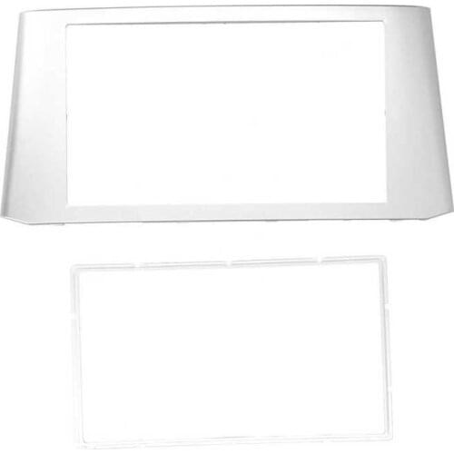 Gps navigation araba aksesuar 2 Din Radio Stereo Fascia Dash Audio DVD Silver Frame Surrounding Fit for Avensis 2002‑2008