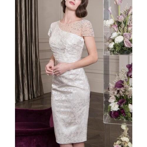 Tailor shop custom made pale pink beading dress mother of the bride dress wedding dress mother mother of bride suit formal dress