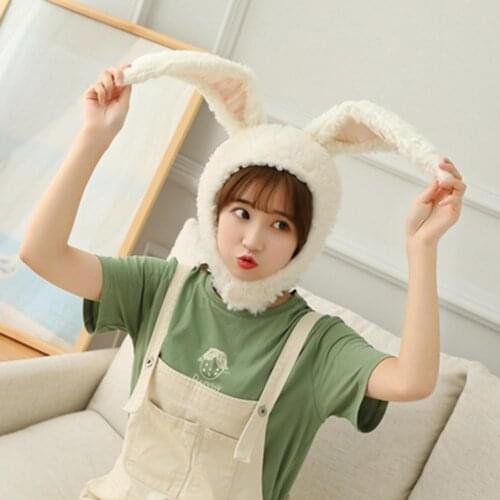 1Pc Sweet Girl Women Cute Rabbit Plush Cap Hat Head Warmer Cosplay Photo Shooting Props Headgear Hats Photo Supplies