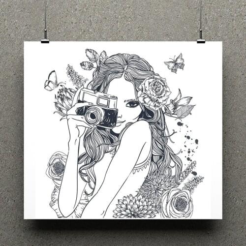 ZhuoAng Fashion Girl Clear Stamps For DIY Scrapbooking/Card Making Decorative Silicon Stamp Crafts
