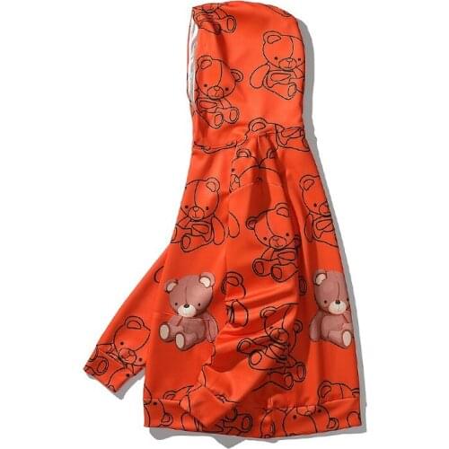 2021 Autumn New Casual Sweater Mens Trend Big Size Bear Print Hip-hop Street Drop Shoulder Sleeves Sweatshirt Harajuku Hoodies