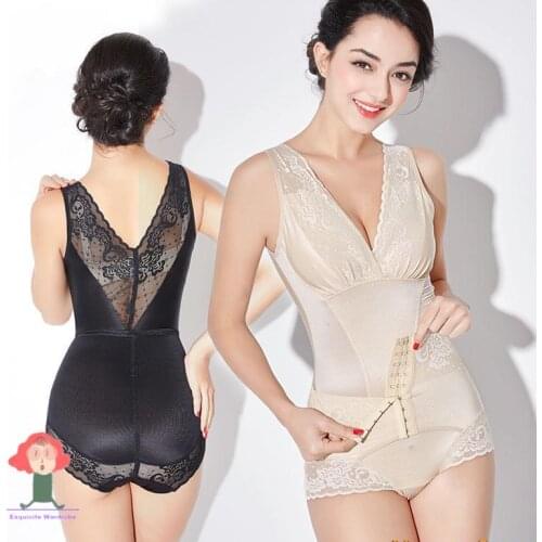 New Women Full Body Shapewear Underbust Slimming Mid thigh Shaper Tummy Control Seamless Postpartum Body Girdle Big yards Summer