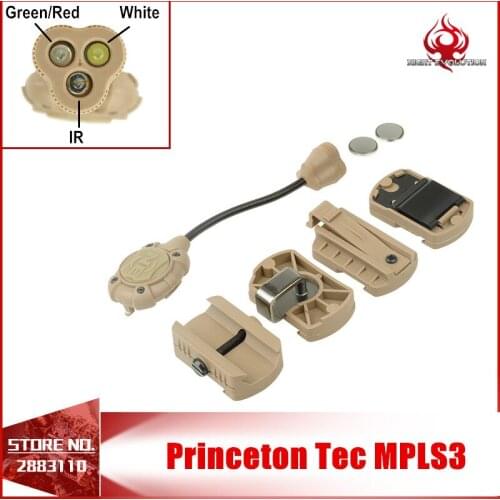 Night-Evolution Helmet Light Tec MPLS3 Lighting System With Red Green Light FAST MICH Tactical Helmet Flahslight NE05015