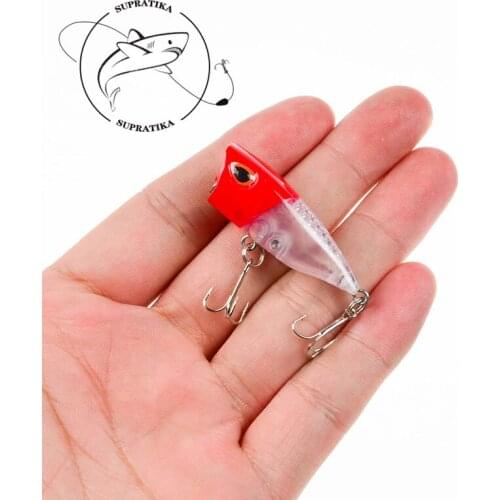 Lifelike 3D Eyes Anti-Corrosion High Quality Plastic Fishing Bait 4cm/3g Bionic Mini Popper Professional Fishing Lure Hard Bait