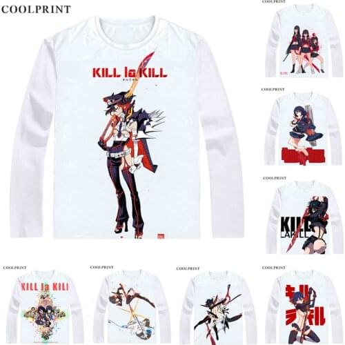 Kill la Kill T-Shirts Long Sleeve Shirts Anime Manga Kiru Ra Kiru tshirts Matoi Ryuuko Tachikiri Basami Senketsu Cosplay Shirt