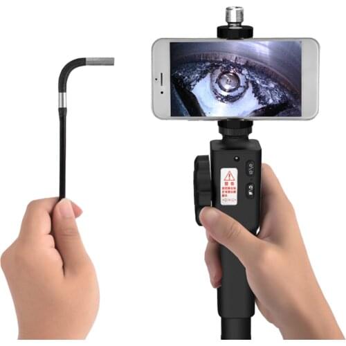 Steering Endoscope Photo Taking Video Recording Industrial Steerable Endoscope with 1m Snakelike Tube 8.5/5.5mm Lens