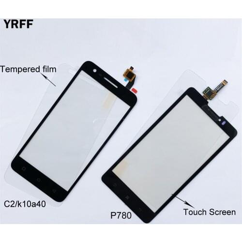For Lenovo Vibe C2 k10a40 Touch For Lenovo P780 Touch Screen Digitizer Sensor Glass Panel Replacement Free Tempered glass Film
