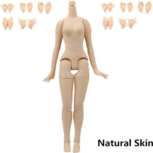 Joint Body 8.5 inch For 12 inch Blyth Doll with Big Breast Natural Skin Suitable