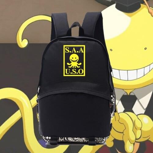Assassination Classroom Nylon Japanese Anime Backpacks Cartoon School Bag