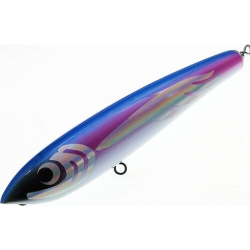 SWOLFY 1PCS Topwater Wooden Stickbait GT Surface Trolling Lure 120G Pencil Boat Fishing Artificial Bait Lure