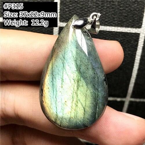 Top Natural Yelow Light Labradorite Crystal Pendant Jewelry For Women Lady Men Moonstone Beads Reiki Water Drop Gemstone AAAAA