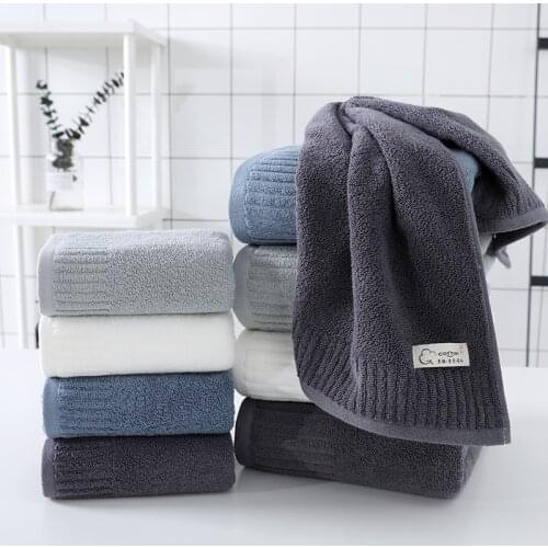 1pc Cotton Super Absorbent Large Towel Bath Towel 70*140cm Thick Soft Bathroom Towels Comfortable Beach Towels
