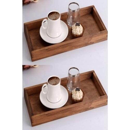 2 Pieces Wooden Italian Design 2 Small Presentation Holder