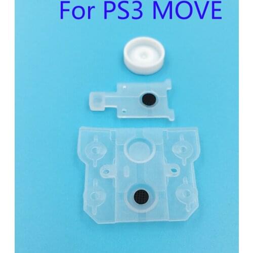 20Sets For PS4 VR Rubber Button Pad For Sony Play Station 3 PS3 Move Controller Silicone conductive Rubber Button Pad