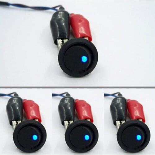 4pcs 12V Cars Seat Heated Cushion Switch Seat Heater Pad Switch Kit with Indicator Light Car Styling