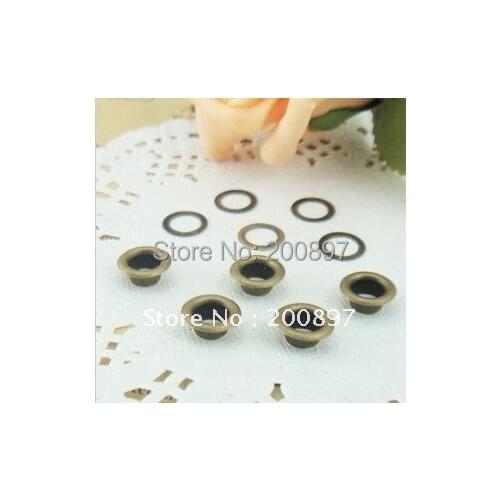 5mm hole antique brass garment eyelets metal DIY eyelets for garment or bags 500sets/lot