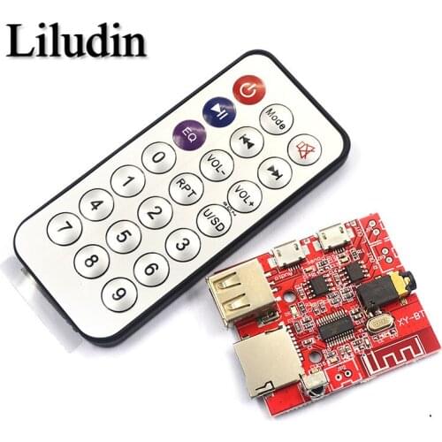 3W Car Bluetooth 4.1 MP3 Decoding Board Speaker Amplifier Audio Receiver Module Support USB/TF/U-DISK/IR Remote Control