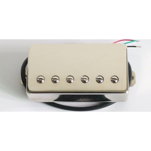 Free Shipping High Quality Nickel silver Alnico 5 lp guitar pickup PAF style with Nickel baseplate wax potted